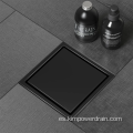 Desagüe de piso negro anti-odor cuadrado